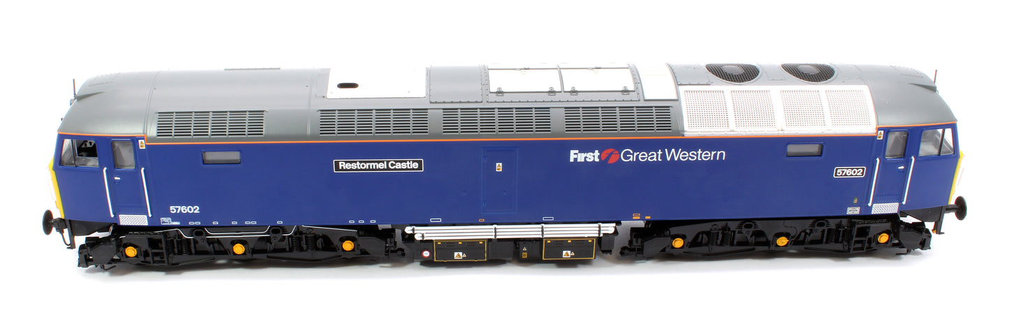 Class 57 602 'Restormel Castle' First Great Western Blue Diesel Locomotive