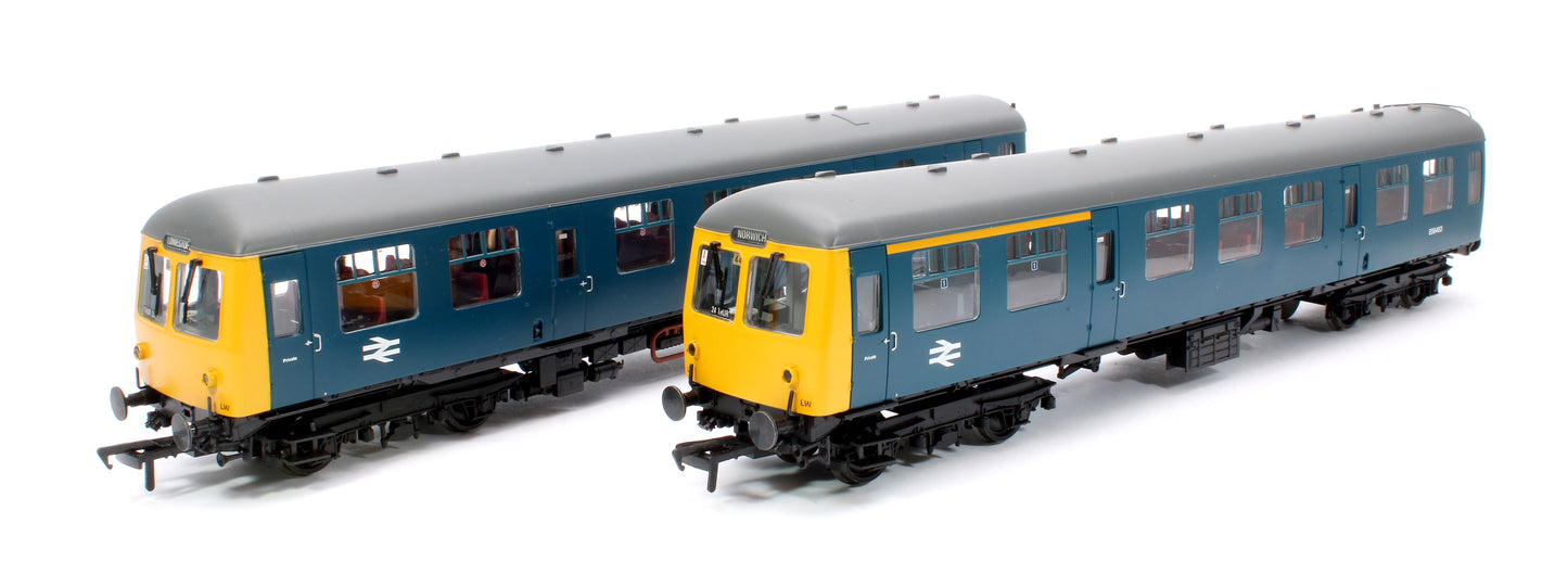 Pre-Owned Class 105 Two Car DMU BR Blue With Yellow Ends