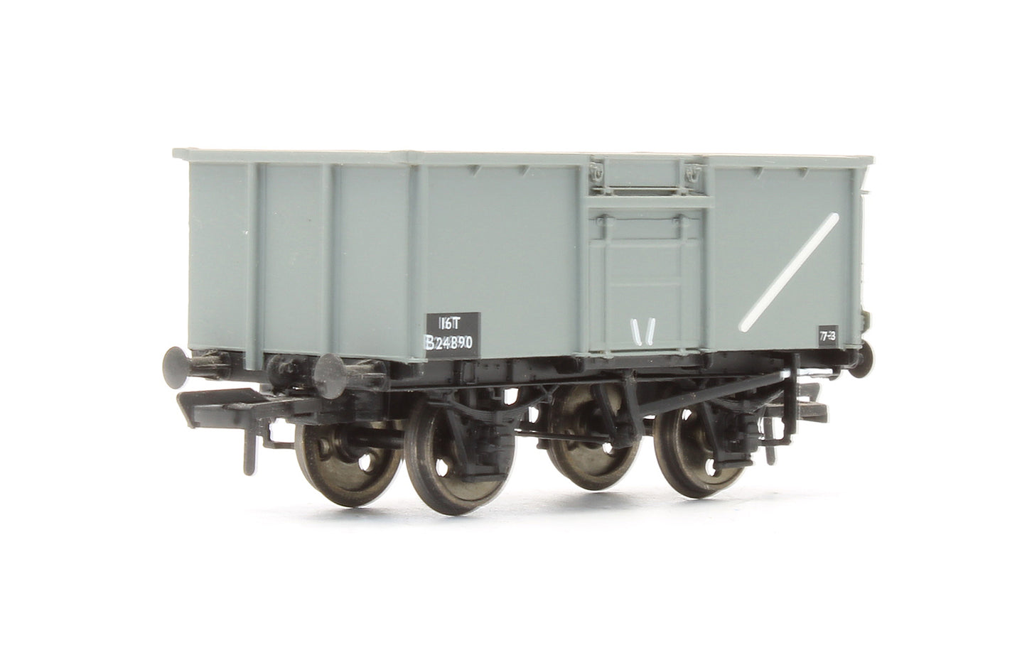 Pre-Owned 16 Ton Pressed End Door Steel Mineral Wagon BR Grey 'B24890'