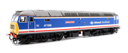 Pre-Owned Class 47 596 'Aldeburgh Festival' Network SouthEast (Late) Diesel Locomotive - DCC Sound