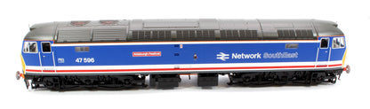 Pre-Owned Class 47 596 'Aldeburgh Festival' Network SouthEast (Late) Diesel Locomotive - DCC Sound