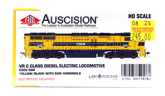 Pre-Owned VR C Class C503 SSR Yellow / Black With Side Handrails Diesel Electric Locomotive - DCC Sound