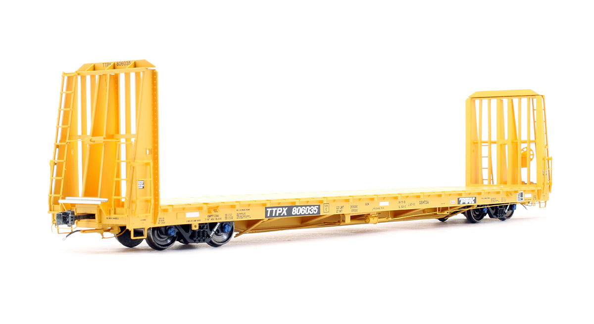 Pre-Owned TTX Trenton Works 67' - 11 Bulkhead Flatcar TTPX - Road #806035