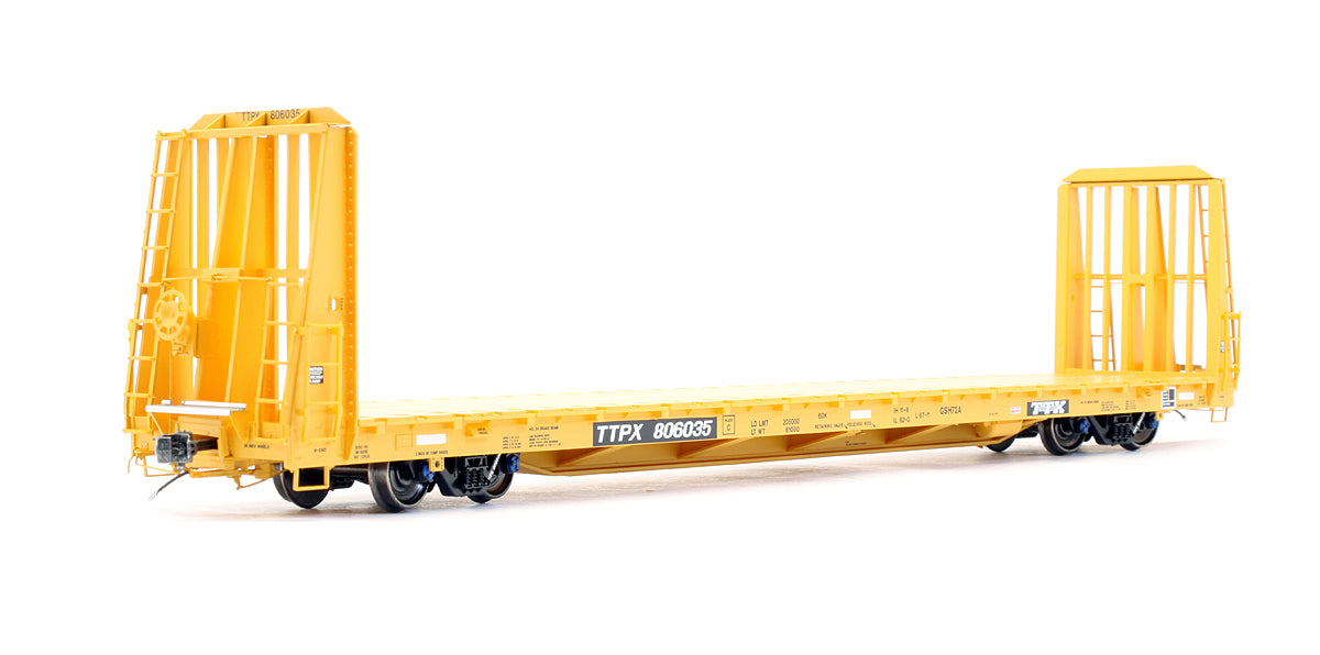 Pre-Owned TTX Trenton Works 67' - 11 Bulkhead Flatcar TTPX - Road #806035