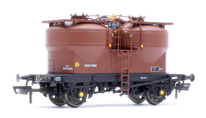 Set of 3 Prestwin Silo Wagons in BR Bauxite - Pre TOPS