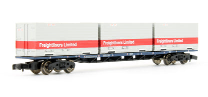 Pre-Owned 63ft Bogie Wagon With Three 20ft Containers 'Freightliner'