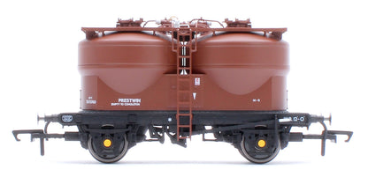 Set of 3 Prestwin Silo Wagons in BR Bauxite - Pre TOPS