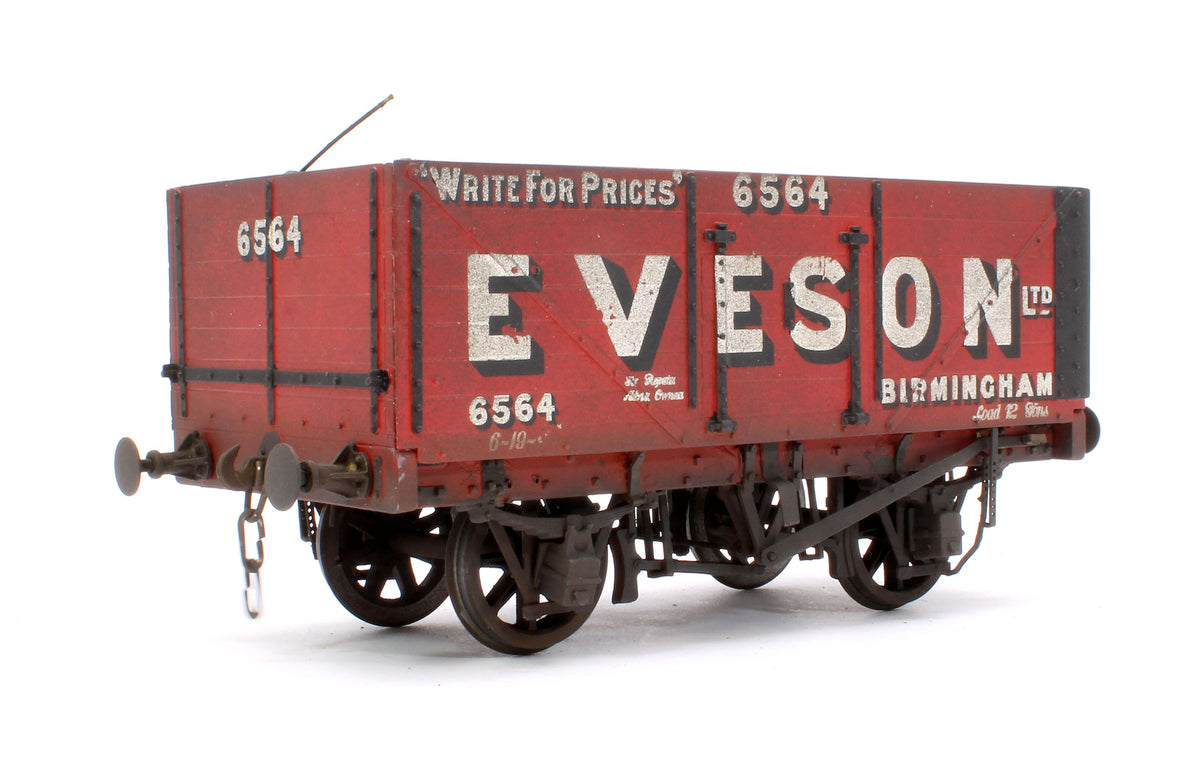 Pre-Owned Kit Built 12T 7 Plank Open Wagon No.6564 'Eveson' - Weathered