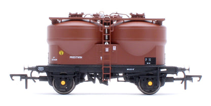 Set of 3 Prestwin Silo Wagons in BR Bauxite - Pre TOPS