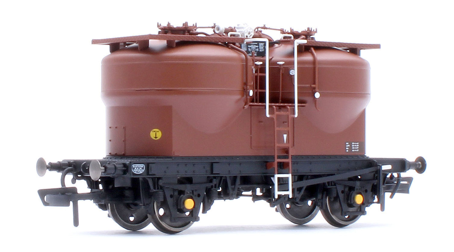 Set of 3 Prestwin Silo Wagons in BR Bauxite - Pre TOPS