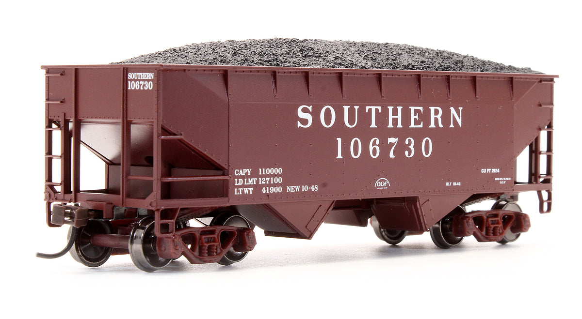 Pre-Owned 91187 Set Of 6 Southern 34' 2 Bay Hopper cars (Offset)