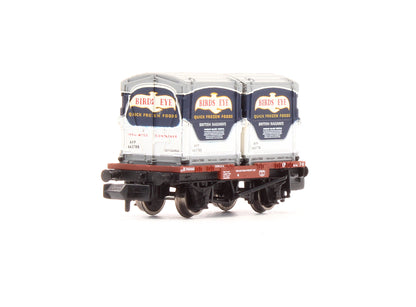 Pre-Owned 377-341B Conflat Wagon With AF Containers 'Birds Eye'