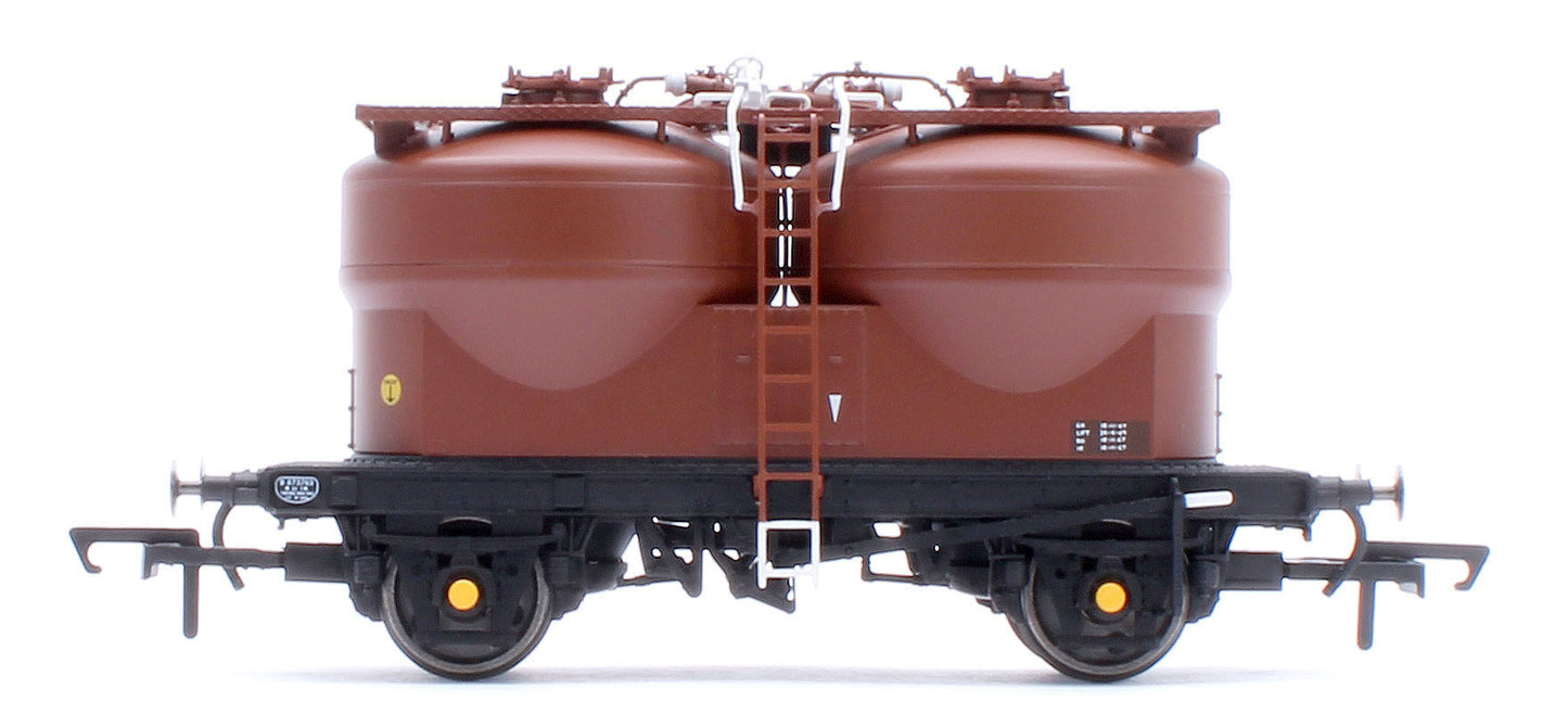 Set of 3 Prestwin Silo Wagons in BR Bauxite - Pre TOPS