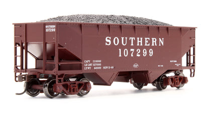 Pre-Owned 91187 Set Of 6 Southern 34' 2 Bay Hopper cars (Offset)