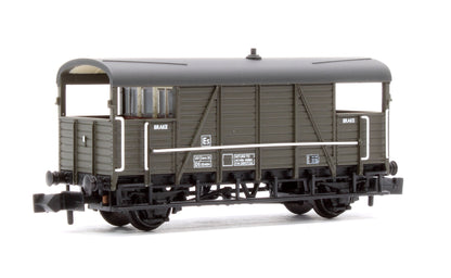 SE&CR 25T 'Dance Hall' Brake Van BR Departmental Olive Green No.DS55464