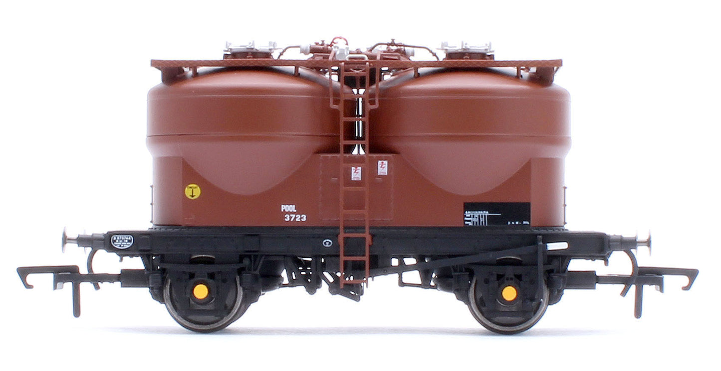 Set of 3 Prestwin Silo Wagons in BR Bauxite - TOPS
