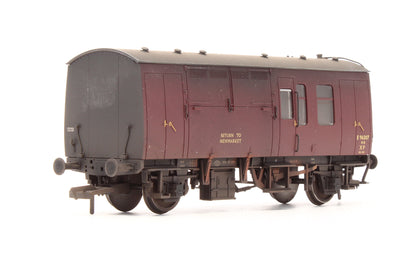Pre-Owned BR MK1 Horse Box Maroon (ER) 'E96307' - Custom Weathered - Exclusive Edition