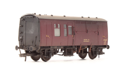 Pre-Owned BR MK1 Horse Box Maroon (ER) 'E96307' - Custom Weathered - Exclusive Edition