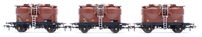 Set of 3 Prestwin Silo Wagons in BR Bauxite - TOPS