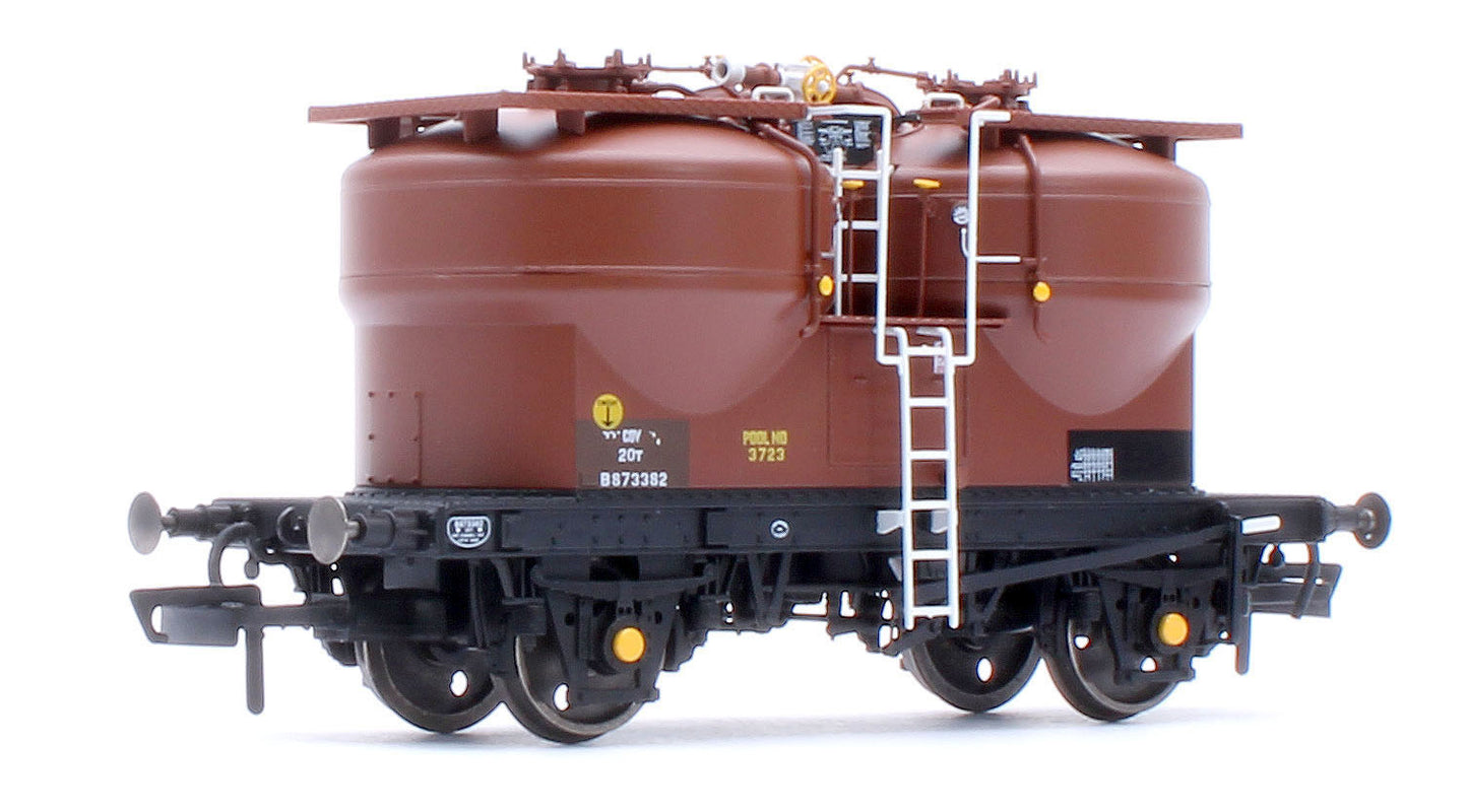 Set of 3 Prestwin Silo Wagons in BR Bauxite - TOPS