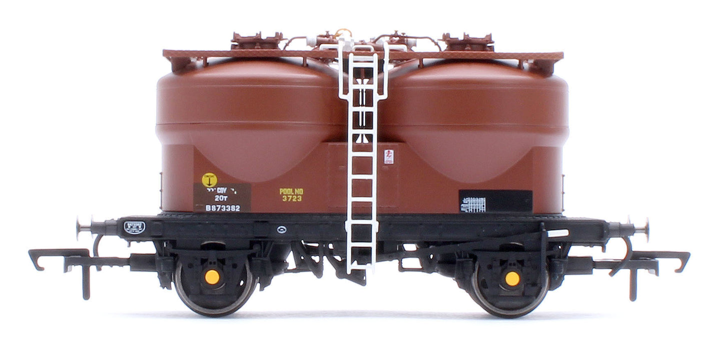 Set of 3 Prestwin Silo Wagons in BR Bauxite - TOPS