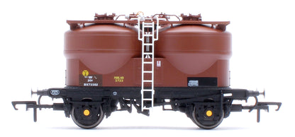 Set of 3 Prestwin Silo Wagons in BR Bauxite - TOPS