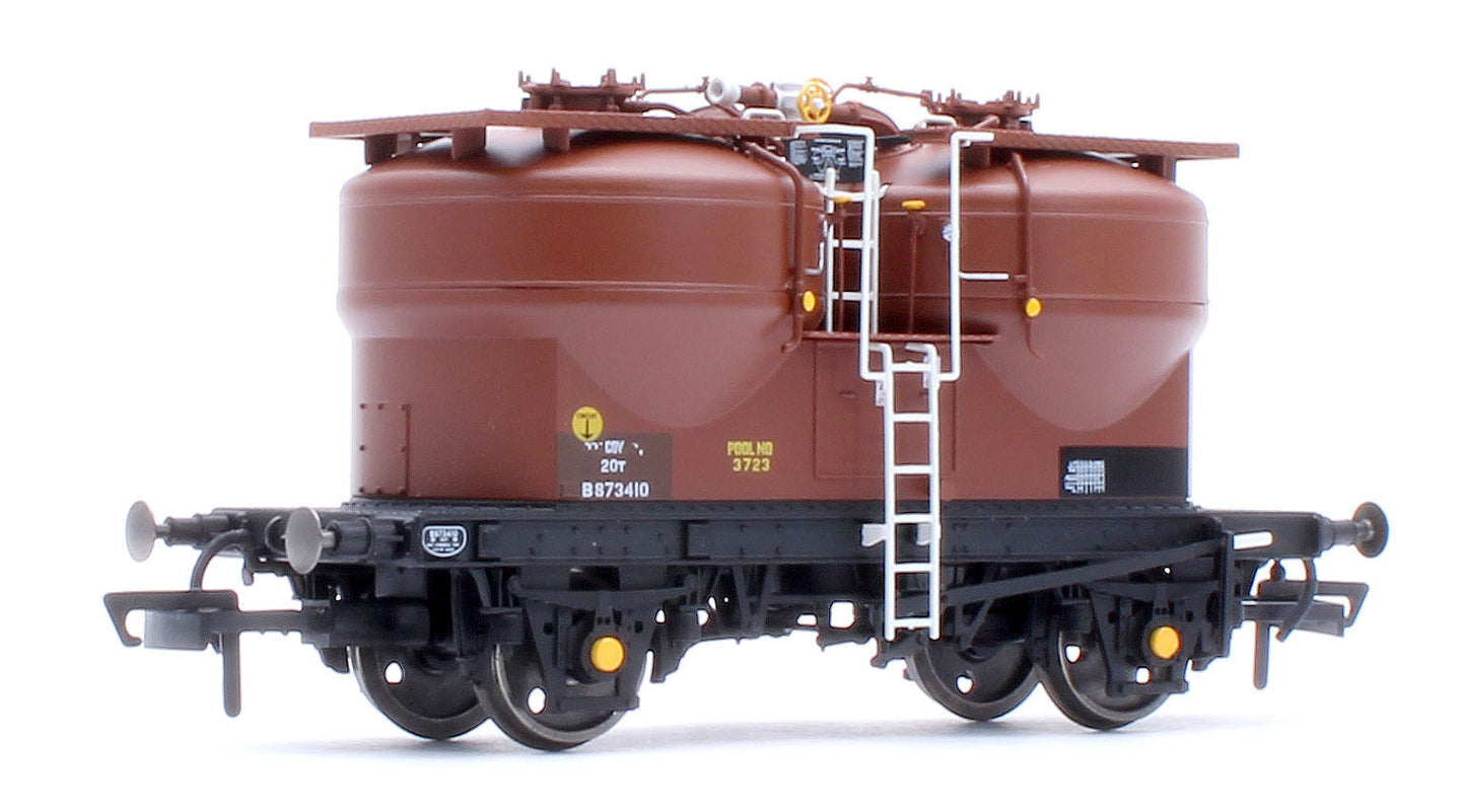 Set of 3 Prestwin Silo Wagons in BR Bauxite - TOPS