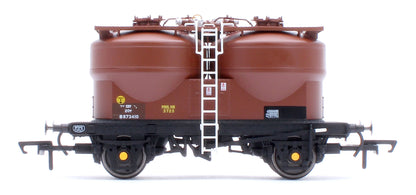 Set of 3 Prestwin Silo Wagons in BR Bauxite - TOPS