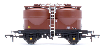 Set of 3 Prestwin Silo Wagons in BR Bauxite - TOPS