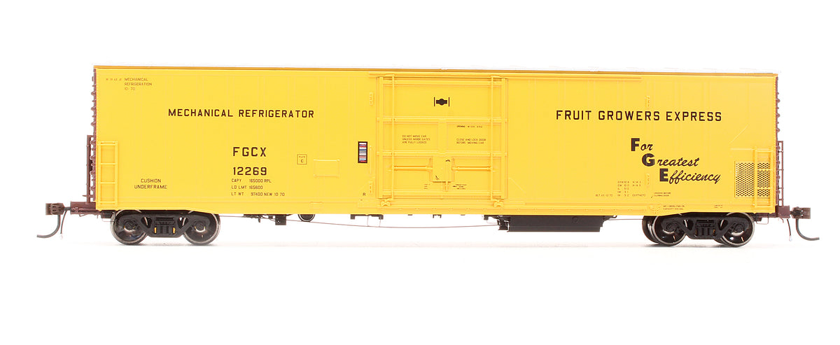 Pre-Owned G63249 Fruit Growers Express 57' FGE Mech Reefer Welded Drop Sill As Built WFEX - Road #12269 - With Sound