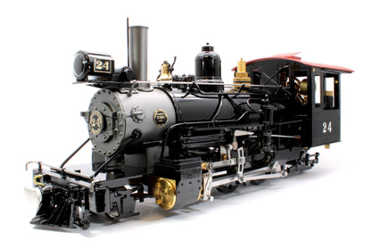 2-6-2 S.R. & R.L 'Sandy River & Rangely Lakes' No.24 Black (Radio Control, Insulated Wheels) Steam Locomotive