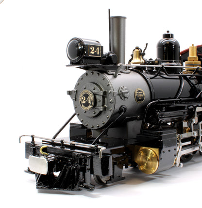 2-6-2 S.R. & R.L 'Sandy River & Rangely Lakes' No.24 Black (Radio Control, Insulated Wheels) Steam Locomotive