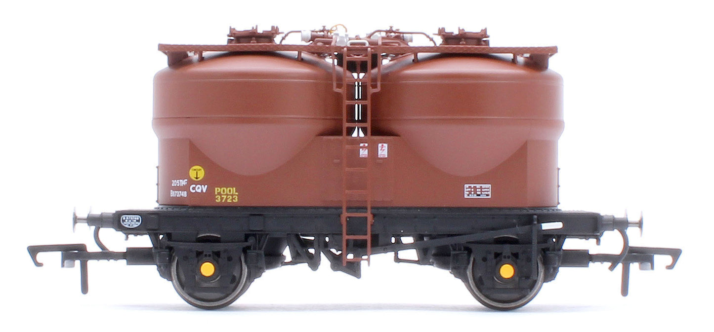 Set of 3 Prestwin Silo Wagons in BR Bauxite - TOPS