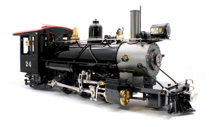 2-6-2 S.R. & R.L 'Sandy River & Rangely Lakes' No.24 Black (Radio Control, Insulated Wheels) Steam Locomotive