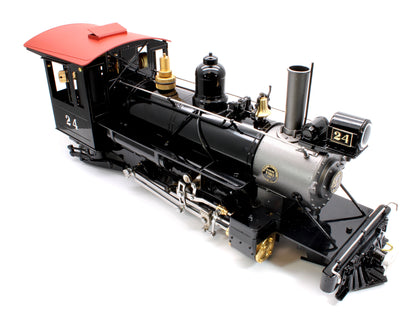 2-6-2 S.R. & R.L 'Sandy River & Rangely Lakes' No.24 Black (Radio Control, Insulated Wheels) Steam Locomotive