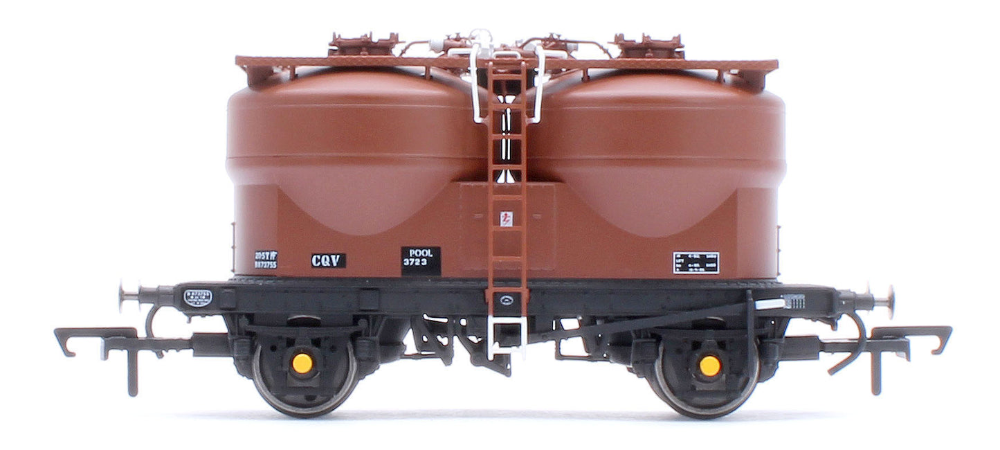 Set of 3 Prestwin Silo Wagons in BR Bauxite - TOPS