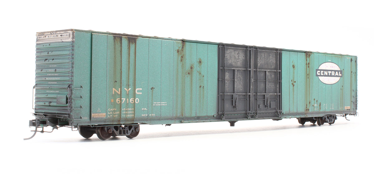 Pre-Owned 25013-02 Greenville Steel Car Company 86' High Cube Double Plug Door Box Car NYC 962-B Original 1965 - Road #67160 - Custom Weathered