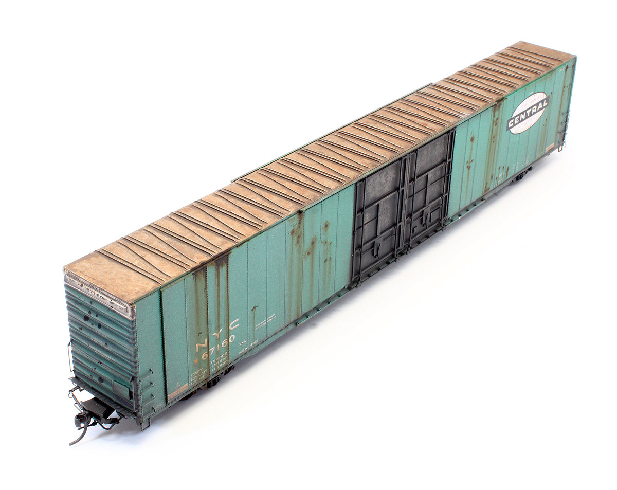 Pre-Owned 25013-02 Greenville Steel Car Company 86' High Cube Double Plug Door Box Car NYC 962-B Original 1965 - Road #67160 - Custom Weathered