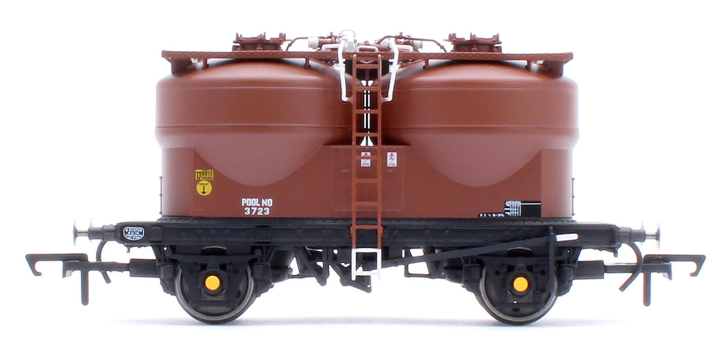 Set of 3 Prestwin Silo Wagons in BR Bauxite - TOPS