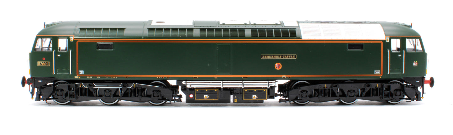 Class 57 GWR Lined Green 57604 Pendennis Castle Diesel Locomotive