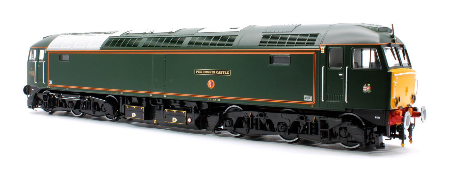 Class 57 GWR Lined Green 57604 Pendennis Castle Diesel Locomotive