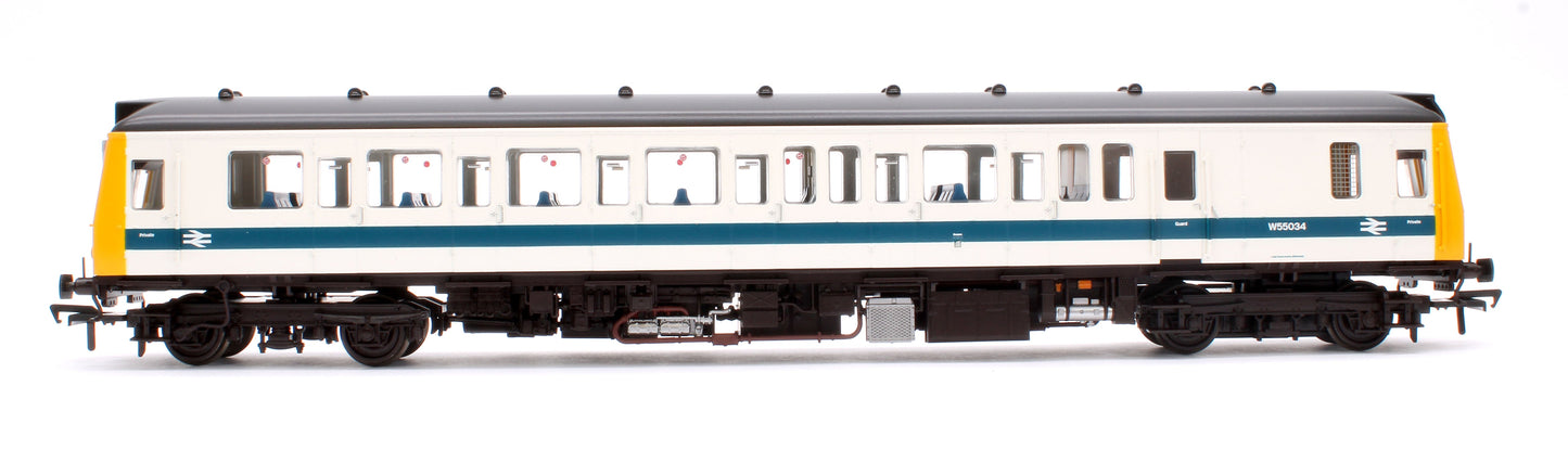 Pre-Owned 35-531 Class 121 Single-Car DMU W55034 BR White & Blue