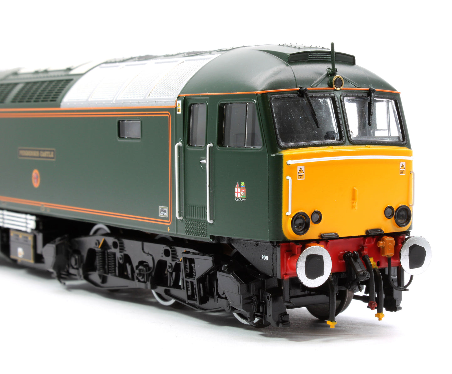 Class 57 GWR Lined Green 57604 Pendennis Castle Diesel Locomotive