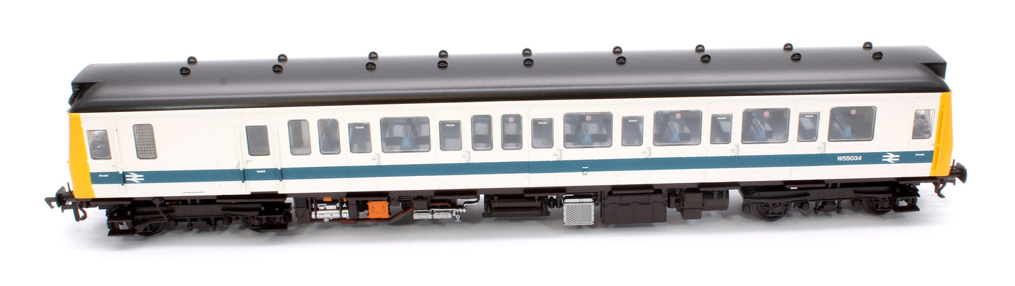 Pre-Owned 35-531 Class 121 Single-Car DMU W55034 BR White & Blue