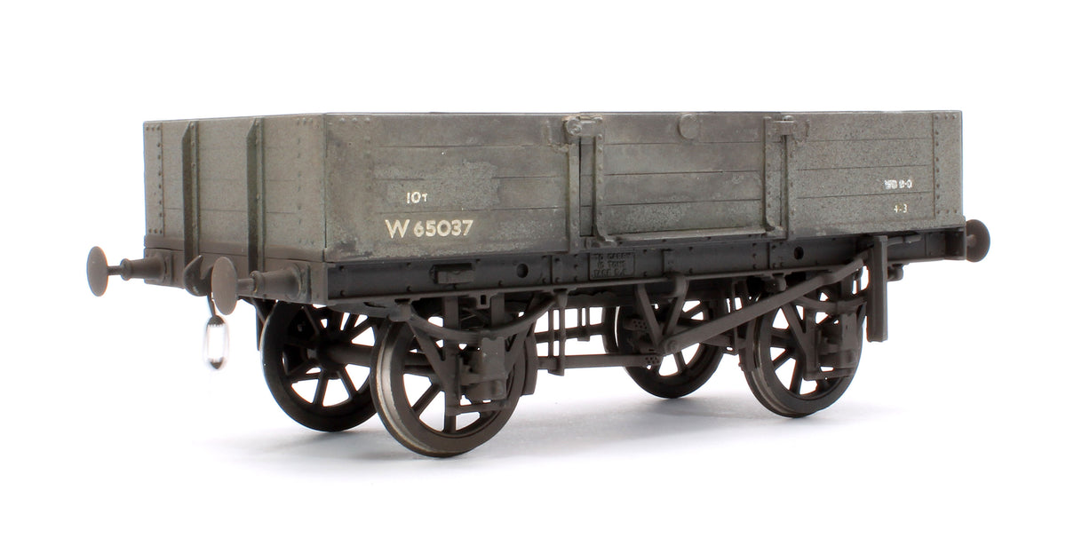 Pre-Owned Kit Built BR Grey 4 Plank Open Wagon No.W65037 - Weathered