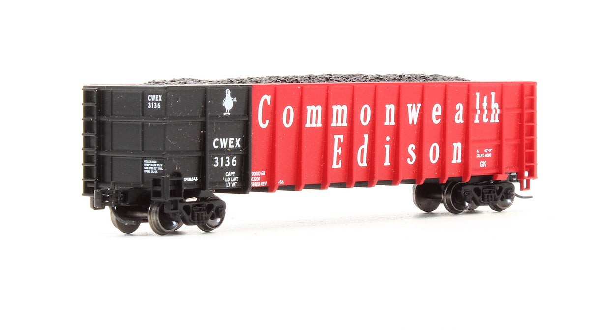 Pre-Owned 50' Thrall High-Side Coal Gondola - Commonwealth Edison 3 Car Set