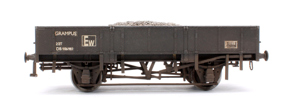 Pre-Owned Kit Built 22T Grampus Ballast Wagon No.DB986981 - Weathered