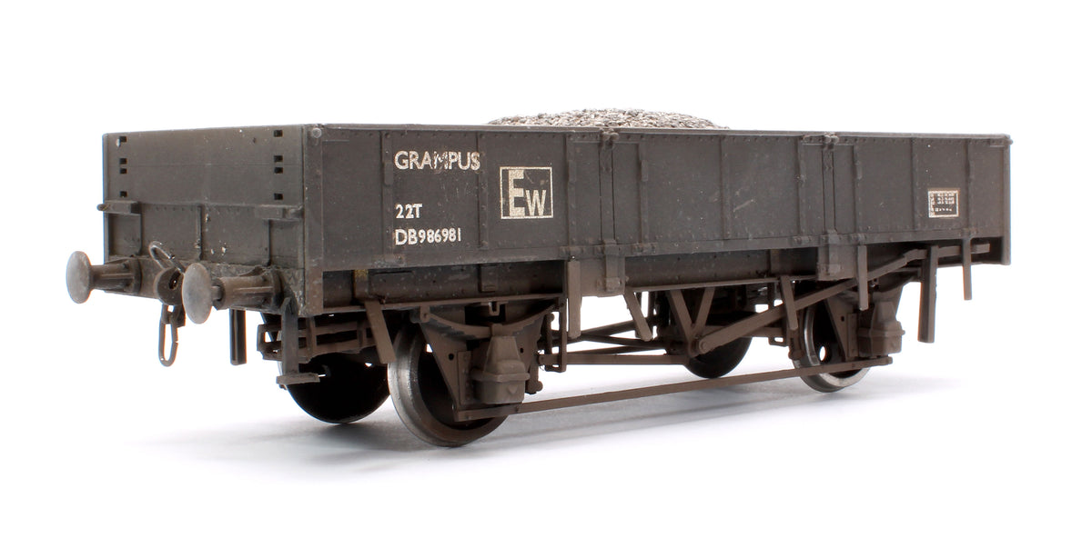 Pre-Owned Kit Built 22T Grampus Ballast Wagon No.DB986981 - Weathered