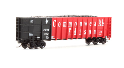 Pre-Owned 50' Thrall High-Side Coal Gondola - Commonwealth Edison 3 Car Set