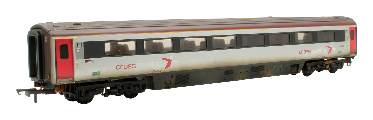 Pre-Owned R4941A Cross Country Trains by Arriva Mk3 Sliding Door TCC Trailer No.45003 - Custom Weathered